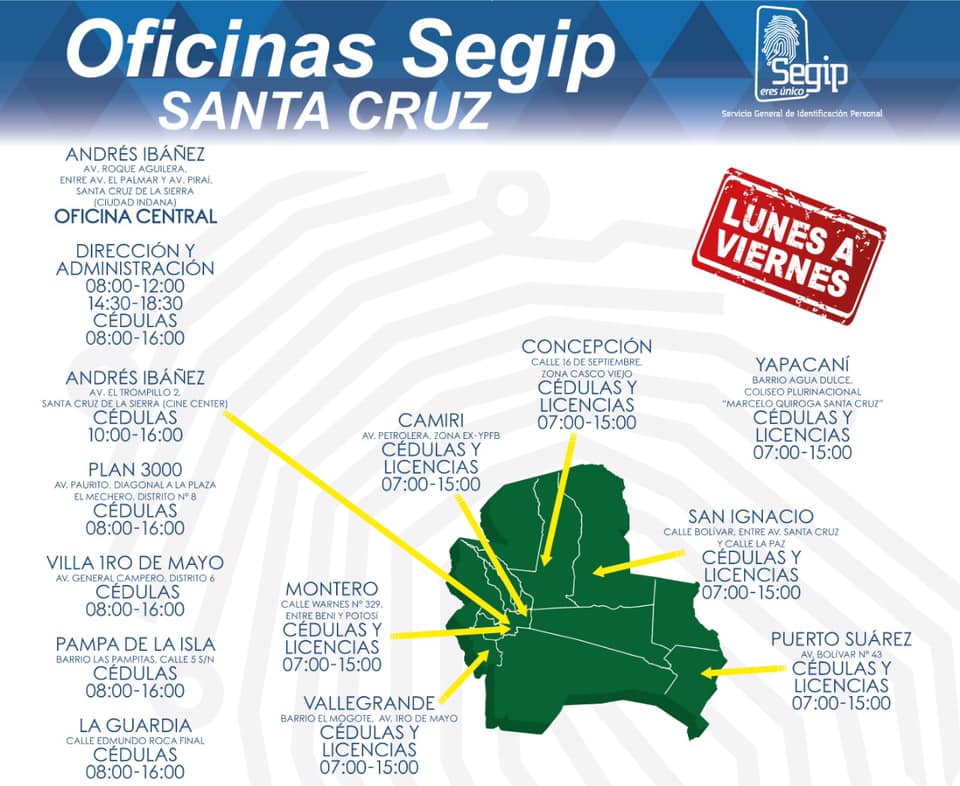 SEGIP Santa Cruz