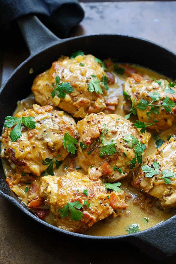 pollo a la mostaza